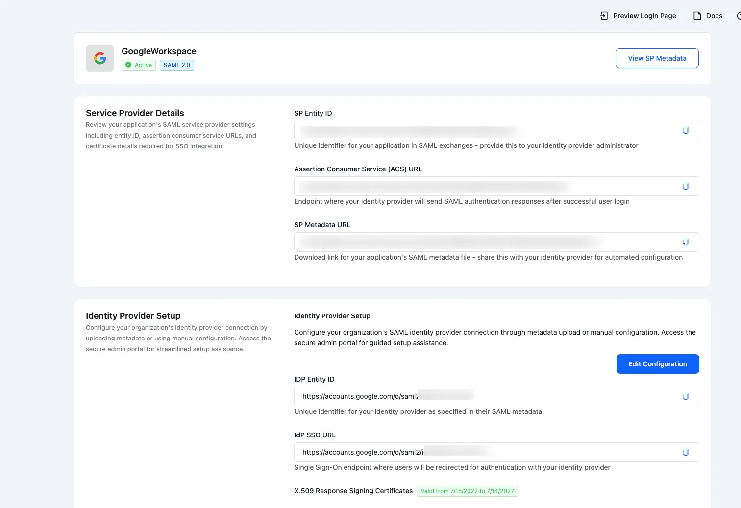 Configure default redirect URI